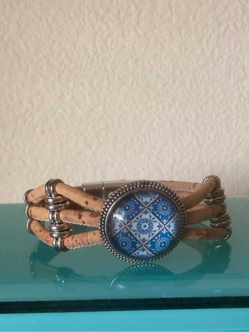 Cork Bracelet with Portuguese tiles - Picture 2 of 5